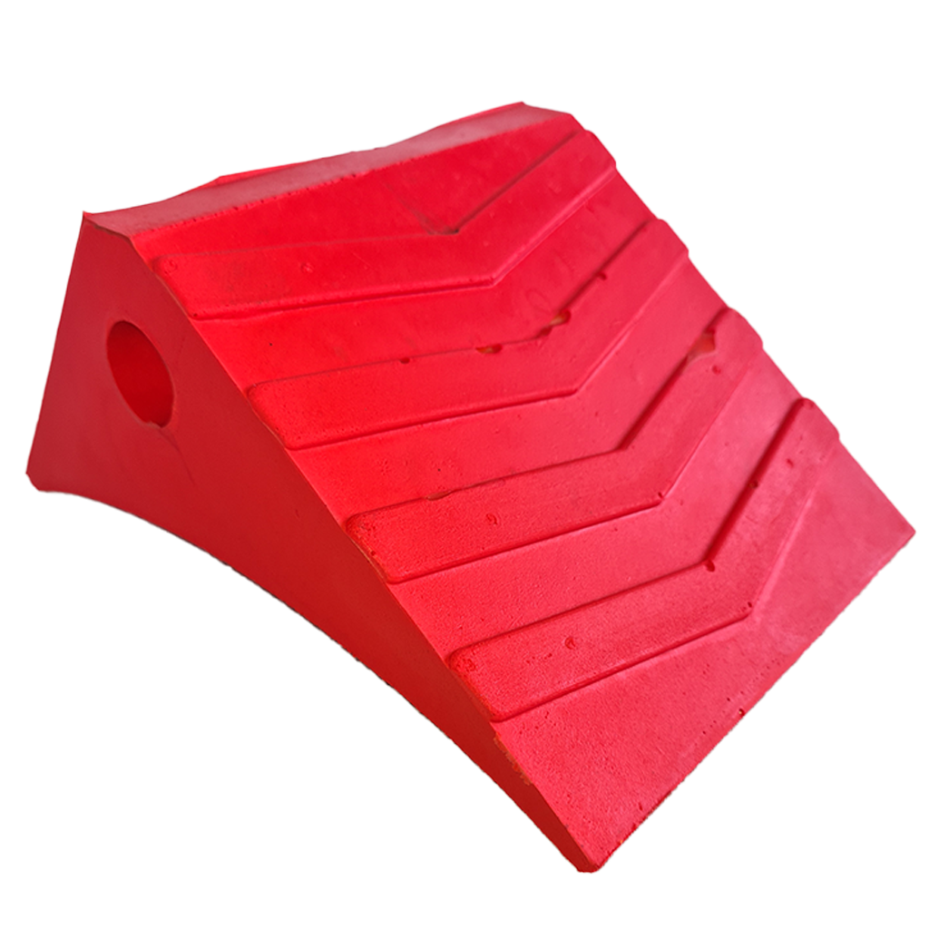 Redfoot Levelling - A Redfoot Levelling Super Chock on a white background suitable for outrigger pads.