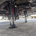 Close-up of AutoLift legs