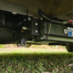 Redfoot Levelling - The underside of a vehicle with a Redfoot Levelling Renault ‘AutoLift’ System.