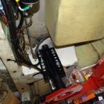 Hydraulic jack mounted to Ford Transit chassis