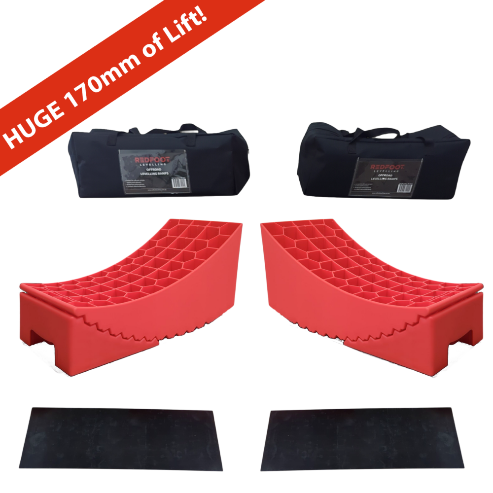 Redfoot Offroad Levelling Ramp Twin Pack - 170mm Lift